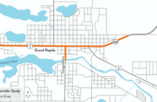 Grand Rapids city street map
