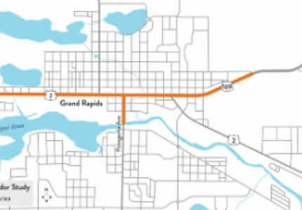 Grand Rapids city street map