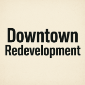Image of Downtown Redevelopment Sign
