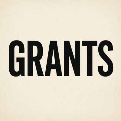 Square image with the word GRANTS in the center