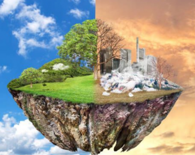 The world in a half and half state