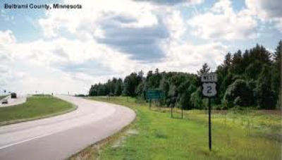 Picture of Hwy 2 west sign and roadway