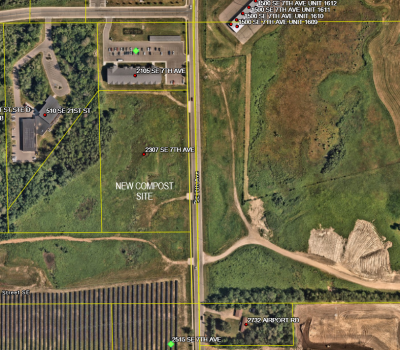 Community compost site map