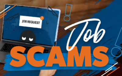 Signs of Job and Scam words